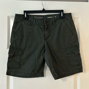 Sonoma womens Cargo Shorts - Green